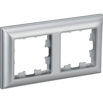 2-местная рамка IEK Brite ру-2-бр алюминий/алюминий BR-M22-12-K47 2-местная рамка IEK Brite ру-2-бр алюминий/алюминий BR-M22-12-K47