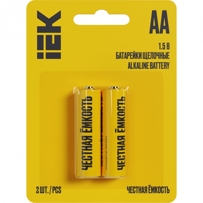 Батарейка щелочая IEK Alkaline Optima LR06/AA (2шт/блистер) ABT-LR06-OP-L02 Батарейка щелочая IEK Alkaline Optima LR06/AA (2шт/блистер) ABT-LR06-OP-L02