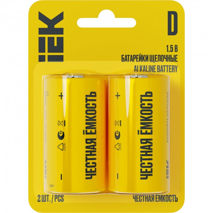 Батарейка щелочая IEK Alkaline Optima LR20/D (2шт/блистер) ABT-LR20-OP-L02 Батарейка щелочая IEK Alkaline Optima LR20/D (2шт/блистер) ABT-LR20-OP-L02