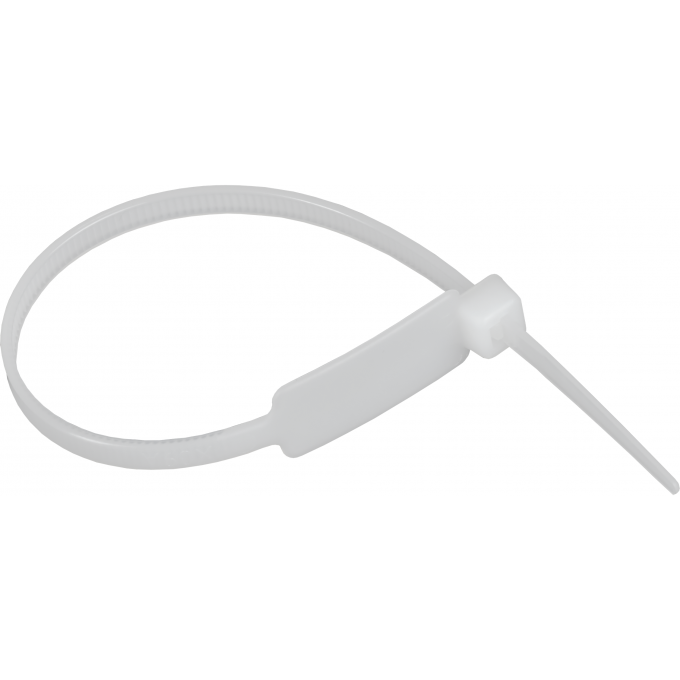 Хомут IEK 4.8х190мм P6.6 маркерный белый (уп.100шт) UHH14-D048-190-100-K01