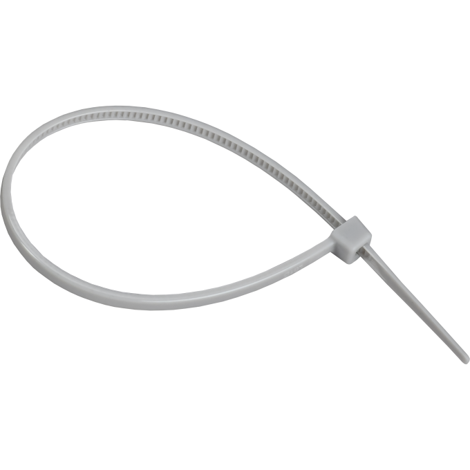 Хомут IEK UHH30-D036-200-100-K03 3.6х200мм P6.6 стандартный сер. (уп.100шт) UHH-30-D036-200-100-K03