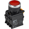 Кнопка с подсветкой и фиксацией IEK MASTER MI-BT60-11TD-3-11-K04 d=22мм 1NO+1NC красная MI-BT60-11TD-33-11-K04