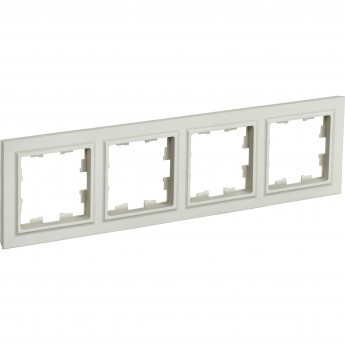 Рамка 4 поста IEK BRITE РУ-4-БрКр бежевый Рамка 4 поста IEK BRITE РУ-4-БрКр бежевый