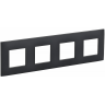 Рамка на 4 поста IEK SKANDY SK-F04G графит SK-M42-K53