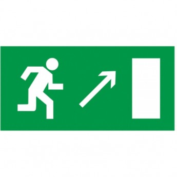 Самоклеящаяся этикетка IEK 100х50мм "Направление к эвакуационному выходу направо вверх" - YPC30-105NEV-NAPRVV Самоклеящаяся этикетка IEK 100х50мм "Направление к эвакуационному выходу направо вверх" - YPC30-105NEV-NAPRVV