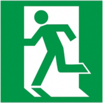 Самоклеящаяся этикетка IEK 150х150мм "Выход здесь" (левосторонний) - YPC30-150VZ-LSTR Самоклеящаяся этикетка IEK 150х150мм "Выход здесь" (левосторонний) - YPC30-150VZ-LSTR