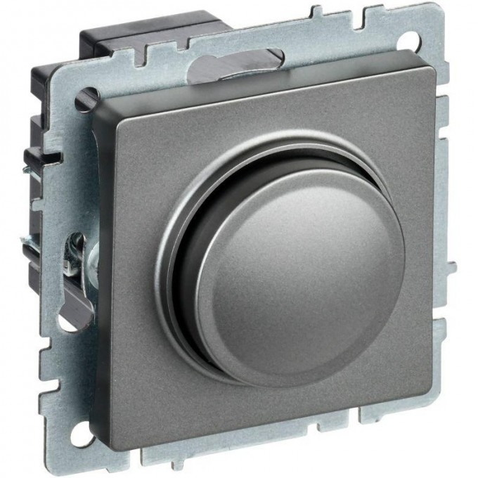 Светорегулятор IEK BRITE пов-наж. 600Вт СС10-1-0-БрС сталь BR-D20-0600-K46
