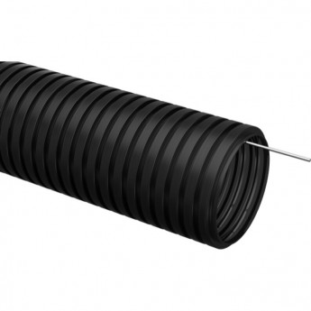 Труба гофрированная IEK ПНД d=16мм с зондом черная (50м) - CTG20-16-K02-050-1 Труба гофрированная IEK ПНД d=16мм с зондом черная (50м) - CTG20-16-K02-050-1