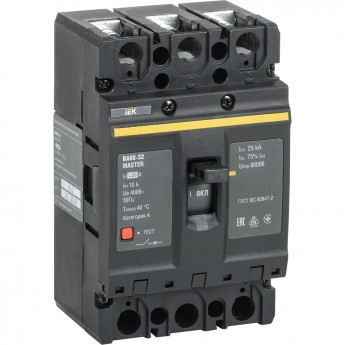 Выключатель автоматический IEK 3п 125А 25кА ВА 88-32 Выключатель автоматический IEK 3п 125А 25кА ВА 88-32