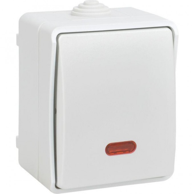 Выключатель проходной 1-кл. IEK ОП Форс IP54 ВС20-1-1-ФБ с индикацией EVS11-K01-10-54-DC